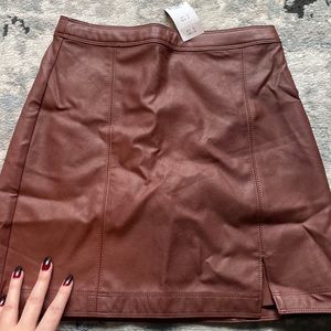 Faux leather Abercrombie skirt